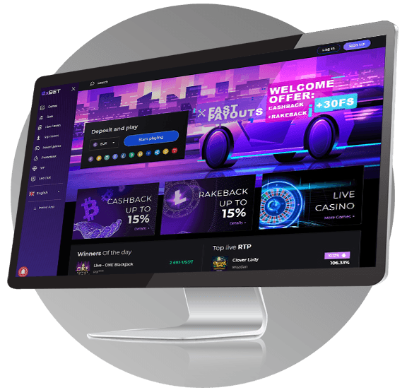 0xbet Casino desktop