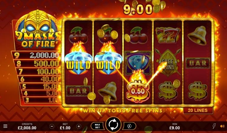 9 Masks of Fire