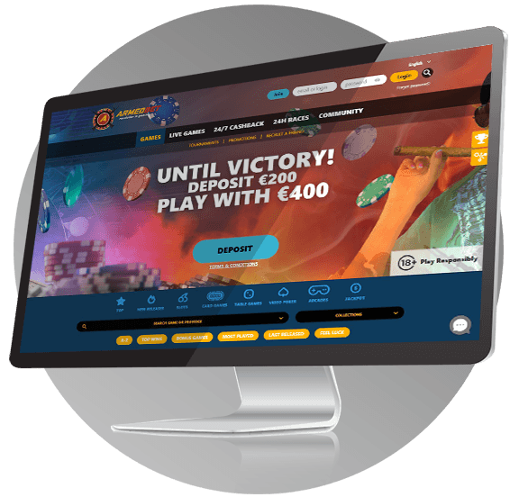 ArmedBet Casino desktop
