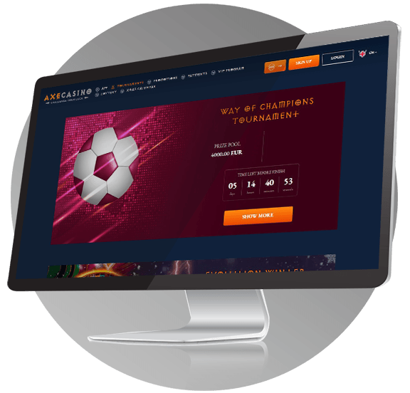 Axe Casino Desktop Mode