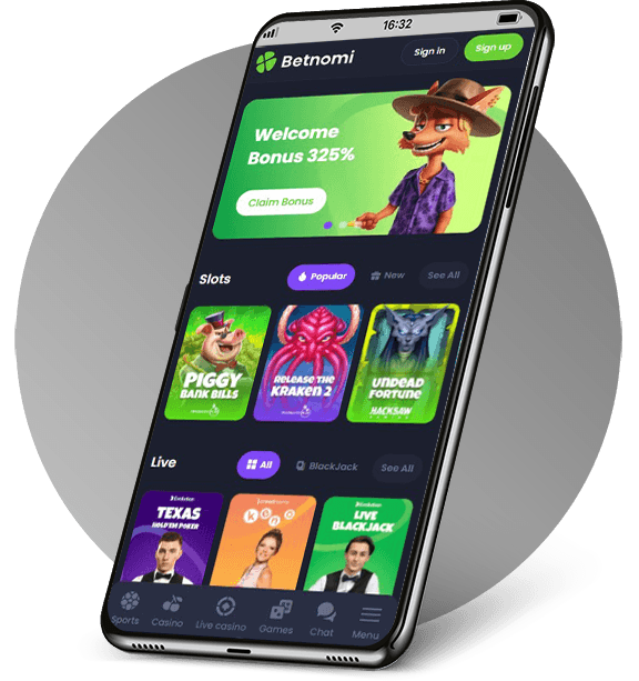 Betnomi Casino mobile