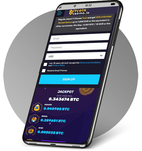 BitcoinCasino.io Mobile