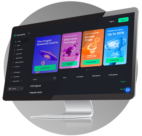 Coinslotty Casino Desktop