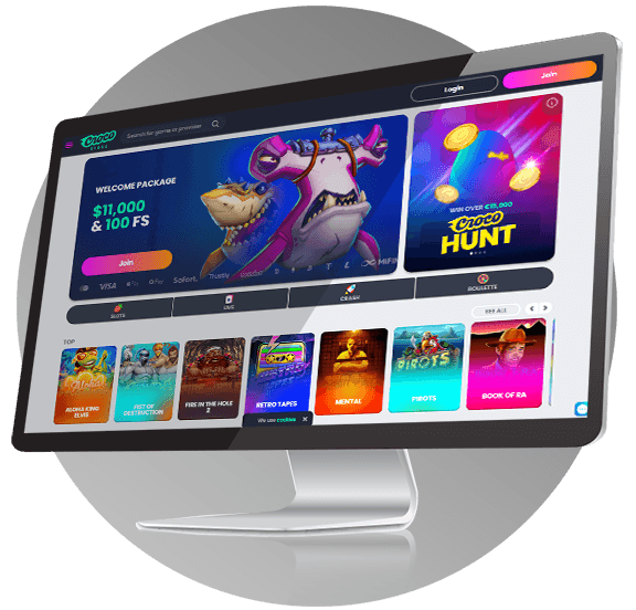CrocoSlots Casino Desktop
