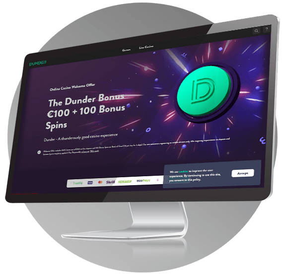 Dunder Casino Desktop