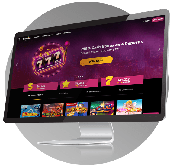 Gossip Slots Casino Design