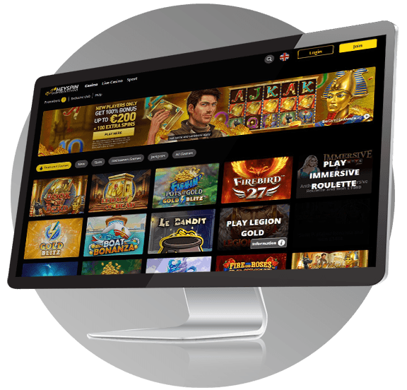 HeySpin Casino Desktop Review