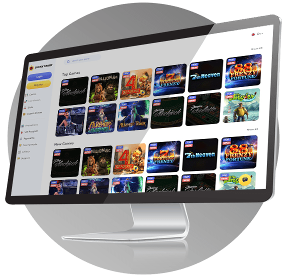 LuckyStart Casino desktop