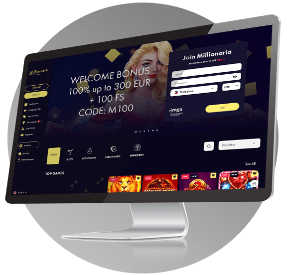 Millionaria Casino Desktop