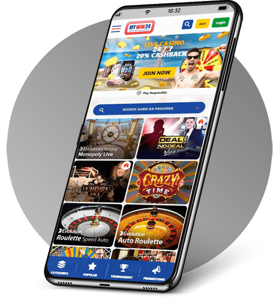 MyWin24 Casino Mobile