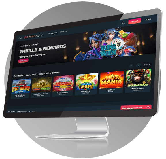 Primebetz Casino Desktop Review