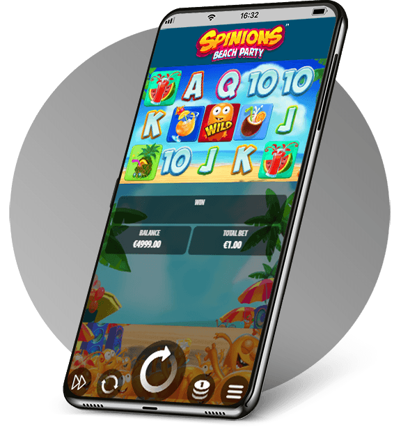 Spinions Beach Party on Desktop Vs Mobile