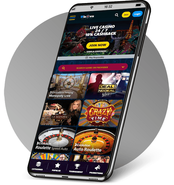 WinOwn Casino mobile