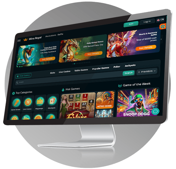 WinsRoyal Casino desktop