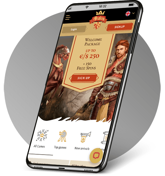Avalon78 Casino mobile interface