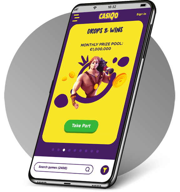 CasiQo Casino Mobile interface