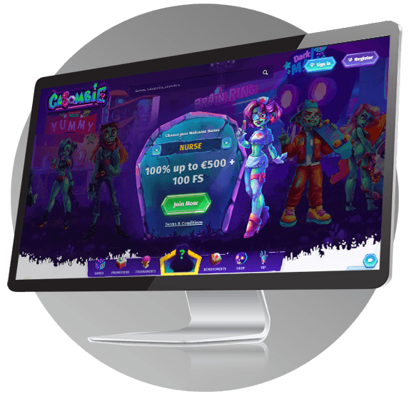 Casombie Casino Website Design