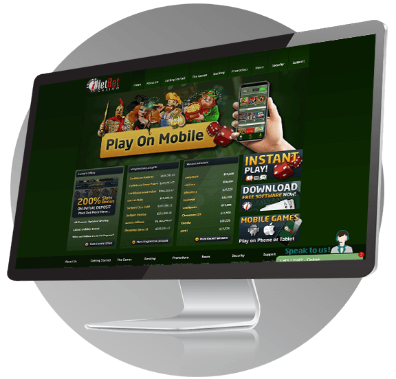 iNetbet Casino desktop design