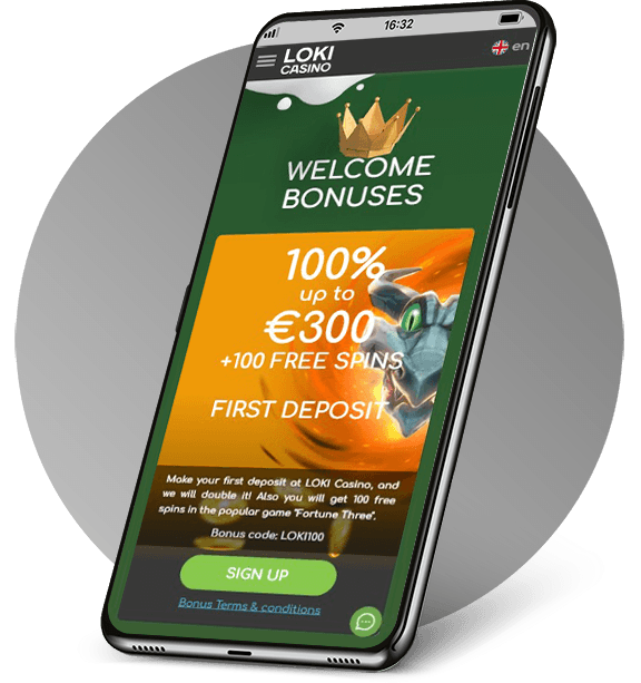 Loki Casino No Deposit Bonuses - €300 deposit bonus + 100 Welcome Spins