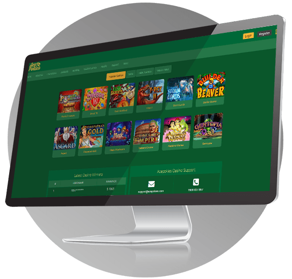 Ace Pokies Casino Design
