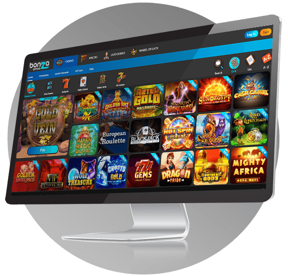 Bonza Spins Casino Design