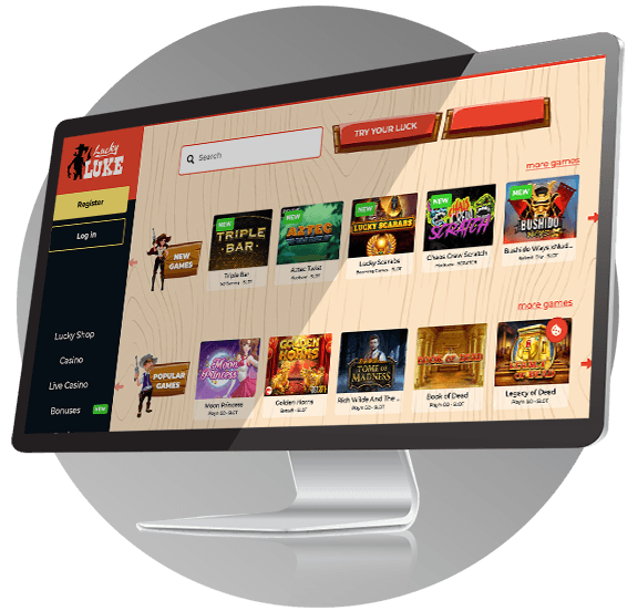LuckyLuke Casino Design