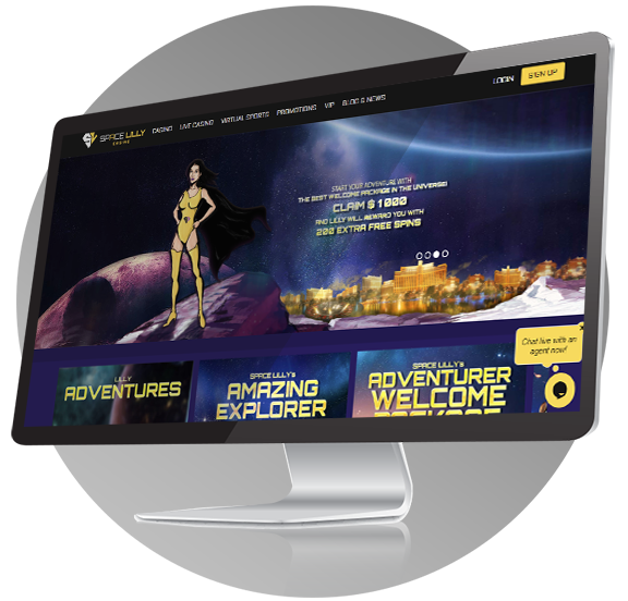 Space Lilly Casino Design