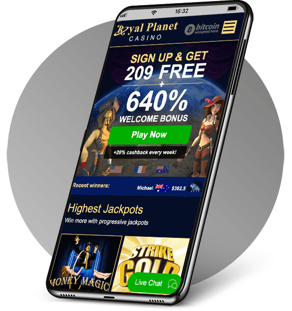 Royal Planet casino Mobile
