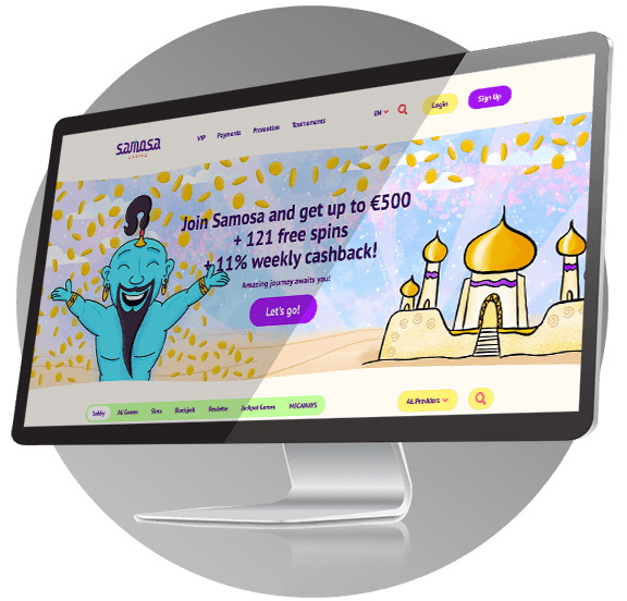 Samosa Casino site design