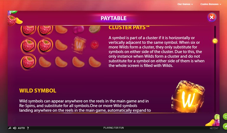 BerryBurst Symbols