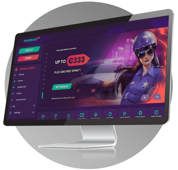 Turbico Casino Site Design