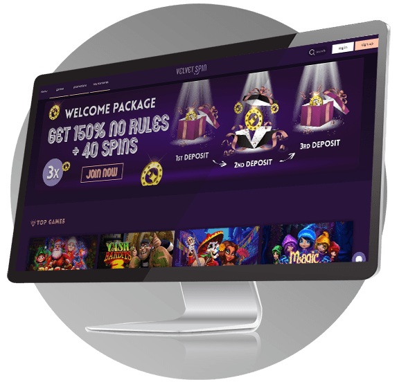 Velvet Spin No Deposit Bonuses - 30 Free Spins - Vegas Lux